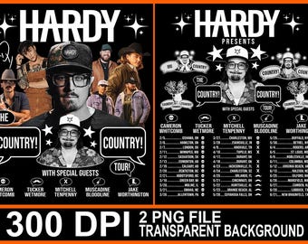 HARDY The Country Tour 2026 PNG: Invitados especiales, fechas de la gira (Descarga digital)