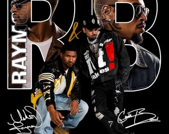 Usher Chris Brown Raymond and Brown R&B Tour PNG (Digital Download)