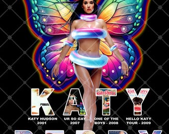 Katy Perry Lifetimes Tour 2025 T-Shirt Design PNG (Digital File)