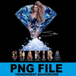 Shakira World Tour 2025 T-Shirt Design PNG (Digital Download)