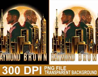 Usher Chris Brown Raymond and Brown R&B Tour PNG (Digital Download)