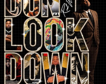 Rod Wave Don't Look Down tour 2026 Archivo PNG: Diseño de camiseta (Descarga digital)