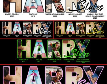 Harry Styles Tshirt Design, Together Together Tour 2026 Bundle 5 PNG Digital File (Digital Download)