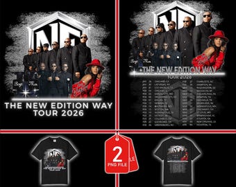 File PNG del tour The New Edition Way 2026, download digitale del concerto NE, pronto per la stampa