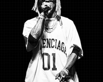 Lil Wayne 2026 Tour PNG Design: Hip Hop Rapper (Digital Download)