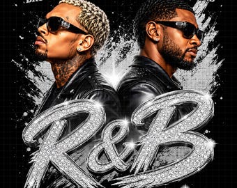 Usher Chris Brown Raymond and Brown R&B Tour PNG (Digital Download)