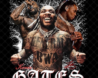 Kevin Gates Amilio Tour 2025 png-bestand: T-shirtontwerp (digitale download)
