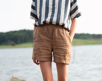 Everyday Gender Neutral Kids Shorts Sewing Pattern: Easy Beginner Instant Download (PDF)
