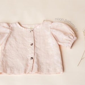 Haven Blouse | Baby Sewing Pattern | Linen Shirt PDF | Toddler Top PDF | Beginner Friendly | Kids PDF Pattern | Instant Download