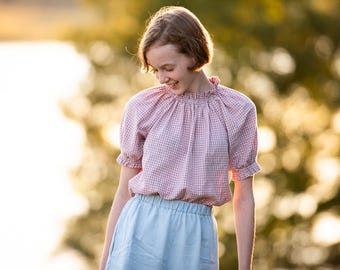 Bayou Mädchen Bauernbluse Schnittmuster (PDF Download)