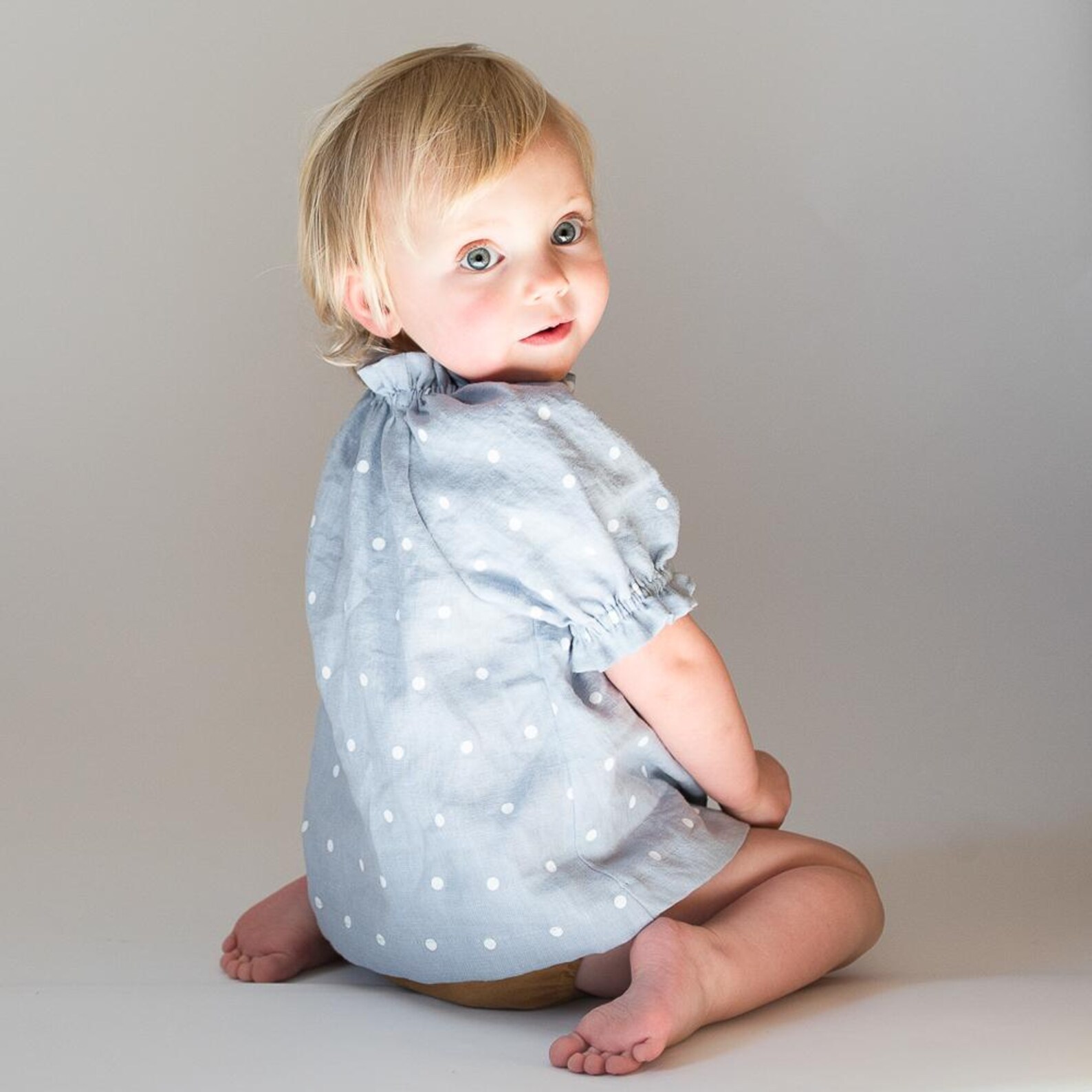 Dark Blue Meadows Blouse for Baby and Girls main image 0