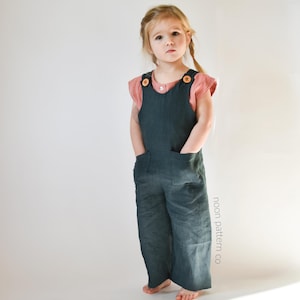 Aviator Jumpsuit Sewing Pattern: Toddler & Tween Romper (PDF) - 2T to 16 yrs