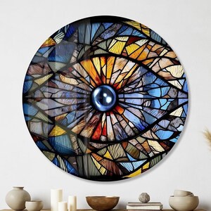 Tempered Glass Extra Large Wall Decor,  Wall Art, Stained Glass Wall Art, Living Room Home Decor, Abstract Glass Art, Housewarming Gift