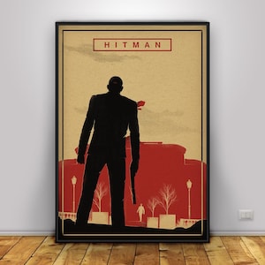 Hitman Poster | Agent 47 Wall Art | Home Decor | Kraft Paper Print | Gift Poster | Game Poster