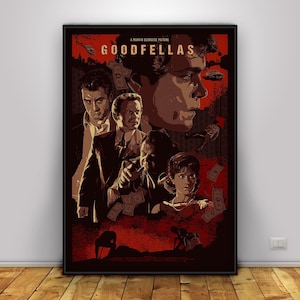 Poster di "Goodfellas" / Poster da parete di Robert De Niro / Decorazioni per la casa / Stampa su carta kraft / Poster regalo / Poster del film