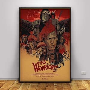 Poster de I guerrieri della notte / Arte murale del cigno / Decorazione per la casa / Stampa su carta kraft / Poster regalo / Poster del film