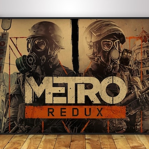 affiche Metro Redux de Zazzle.be Liste d'envies Vous avez des idées ? Art mural métro la nuit dernière | Décoration d'intérieur | Impression sur papier kraft | Poster cadeau | Affiche du jeu