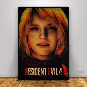 Resident Evil 4 Poster | Ashley Graham Wall Art | Home Decor | Kraft Paper Print | Gift Poster | Game Poster