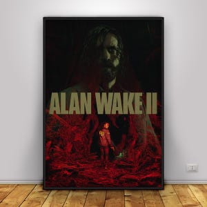 Alan Wake-poster | Survival-horrorgame muurkunst | Woondecoraties | Kraftpapier print | Cadeauposter | Gameposter