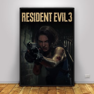 Resident Evil Poster | Jill Valentine Wall Art | Home Decor | Kraft Paper Print | Gift Poster | Game Poster