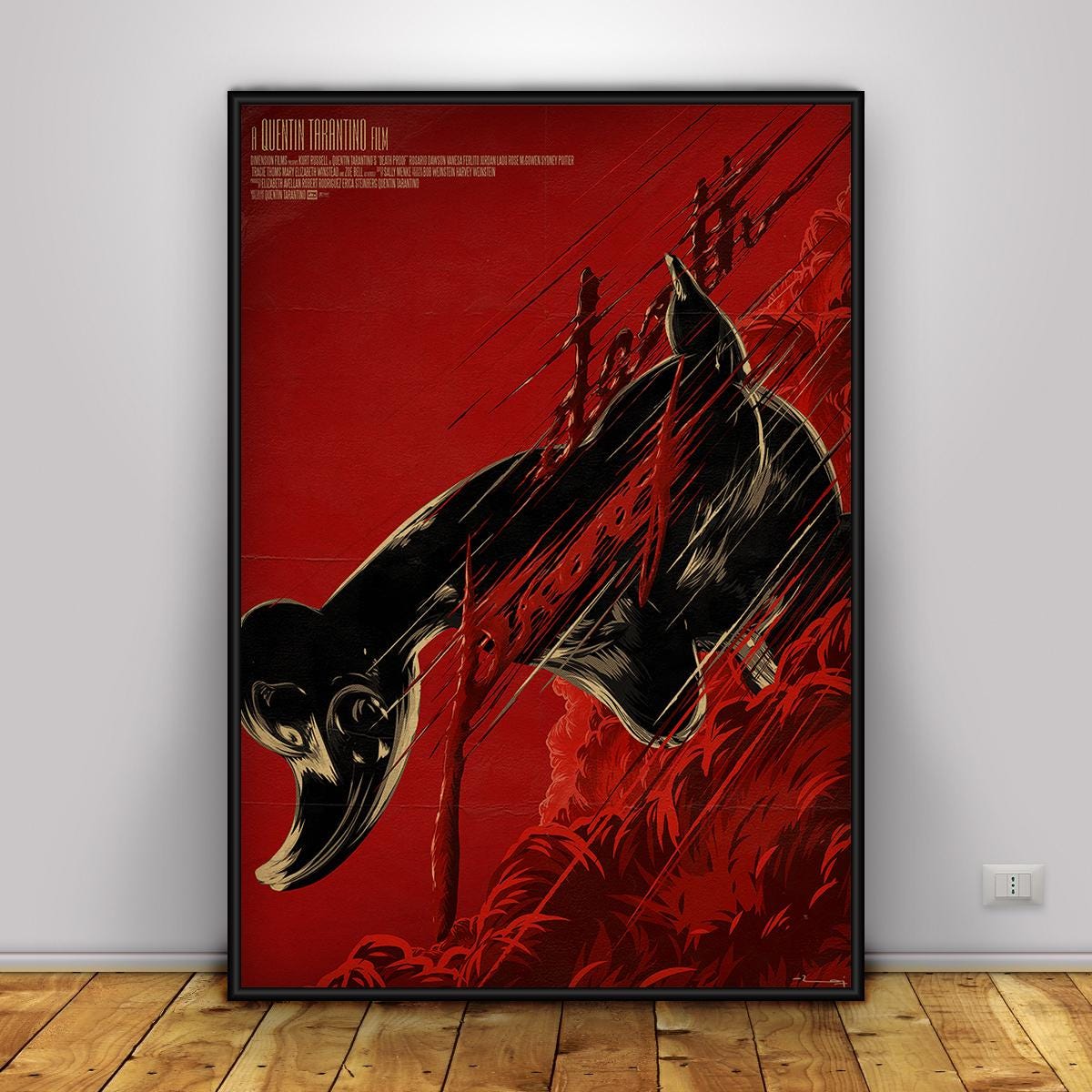 Death Proof Poster | Kurt Russell Wall Art | Home Decor | Kraft