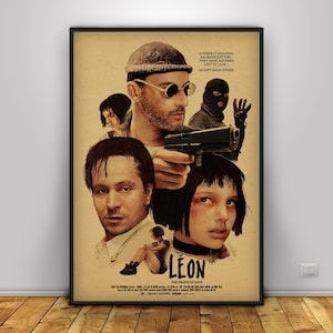 Leon: The Professional Poster | Mathilda Wall Art | Home Decor | Kraft Paper Print | Gift Poster | Movie Poster