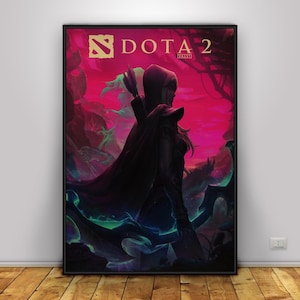 Dota 2 Poster | Drow Ranger Wall Art | Home Decor | Kraft Paper Print | Gift Poster | Game Poster