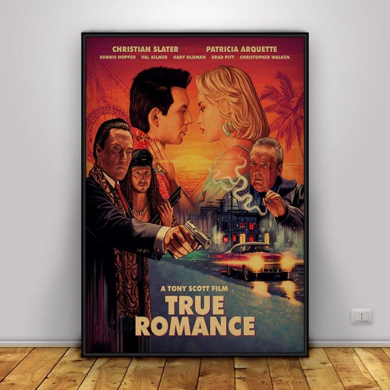 True Romance Poster | Christian Slater Wall Art | Home Decor