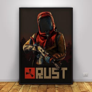 Rust Poster | Survival Game Wall Art | Home Decor | Kraft Paper Print | Gift Poster | Game Poster