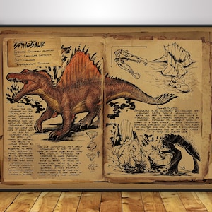 Ark: Survival Evolved Poster | Ark Creatures Wall Art | Home Decor | Kraft Paper Print | Gift Poster | Game Poster • 2