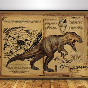 Ark: Survival Evolved Poster / Ark Creatures Wall Art / Decorazione per la casa / Stampa su carta kraft / Poster regalo / Poster del gioco • 5