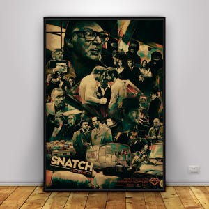 Snatch Poster | Mickey O&#39;Neil Wall Art | Home Decor | Kraft Paper Print | Gift Poster | Movie Poster