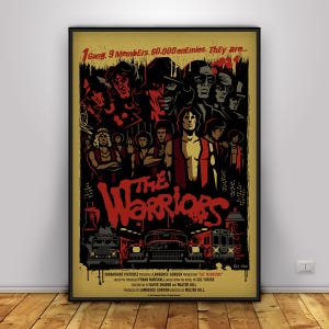 Poster de I guerrieri della notte / Arte murale del cigno / Decorazione per la casa / Stampa su carta kraft / Poster regalo / Poster del film