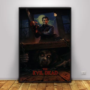 Pôster de The Evil Dead | Arte de parede Ashley | Decoração para casa | Impressão em papel kraft | Pôster para presente | Pôster de filme