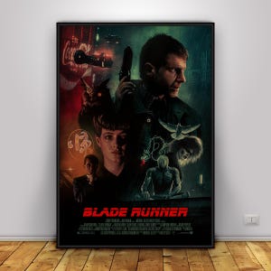 Blade Runner Poster | Deckard Wall Art | Home Decor | Kraft Paper Print | Gift Poster | Movie Poster