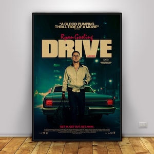 Poster di Drive / Poster da parete di Ryan Gosling / Decorazioni per la casa / Stampa su carta kraft / Poster regalo / Poster del film