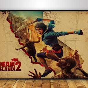 Poster di Dead Island / Gioco di sopravvivenza / Decorazione per la casa / Stampa su carta kraft / Poster regalo / Poster del gioco