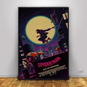 Spider-Man: Into the Spider-Verse Poster | Miles Morales Wall Art | Home Decor | Kraft Paper Print | Gift Poster | Movie Poster