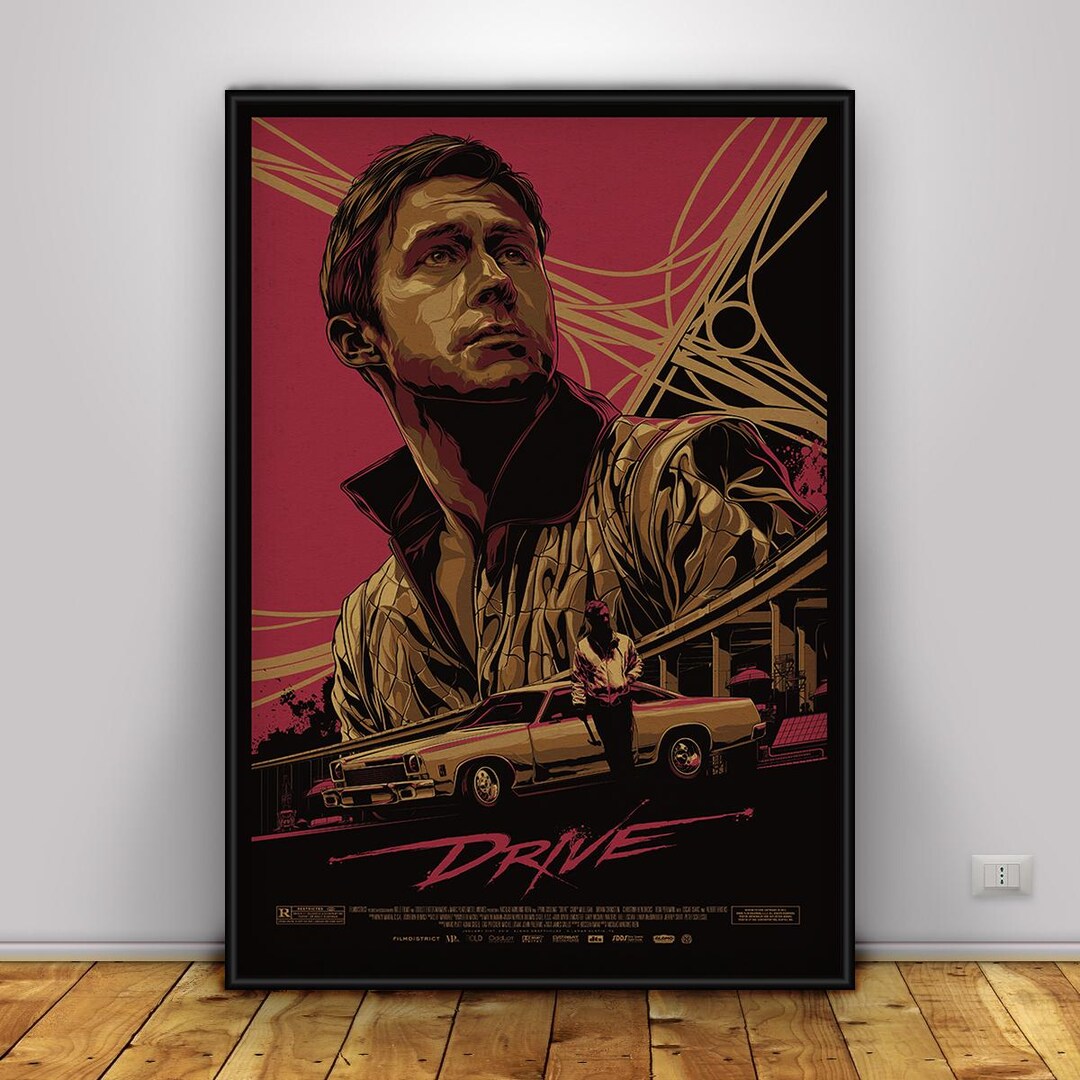Drive Poster | Ryan Gosling Wall Art | Home Decor | Kraft Paper Print ...