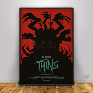 The Thing Poster | Kurt Russell Wall Art | Home Decor | Kraft Paper Print | Gift Poster | Movie Poster