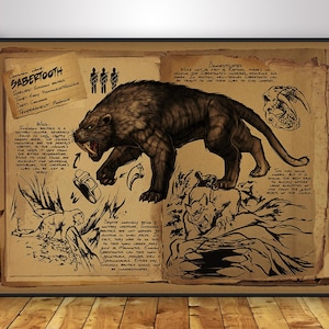 Ark: Survival Evolved Poster / Ark Creatures Wall Art / Decorazione per la casa / Stampa su carta kraft / Poster regalo / Poster del gioco • 11