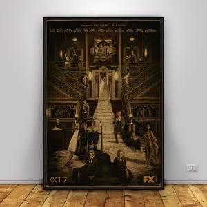 American Horror Story Poster | AHS Wall Art | Home Decor | Kraft Paper Print | Gift Poster | TV Show Poster