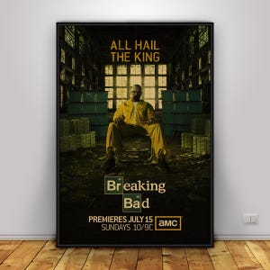 Poster di Breaking Bad / Poster da parete di Walter White / Decorazioni per la casa / Stampa su carta kraft / Poster regalo / Poster della serie TV