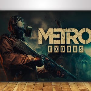 affiche Metro Exodus | Art mural Artyom | Décoration d'intérieur | Impression sur papier kraft | Poster cadeau | Affiche du jeu