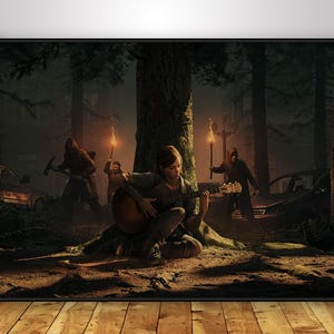 Poster di The Last of Us / Arte murale di Joel & Ellie / Decorazioni per la casa / Stampa su carta kraft / Poster regalo / Poster del gioco