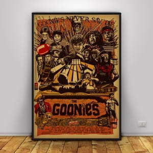 Poster de I Goonies / Sean Astin Wall Art / Decorazione per la casa / Stampa su carta kraft / Poster regalo / Poster del film