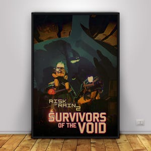 Risk of Rain Poster | Commando Wall Art | Home Decor | Kraft Paper Print | Gift Poster | Game Poster