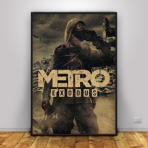 affiche Metro Exodus | Art mural Artyom | Décoration d'intérieur | Impression sur papier kraft | Poster cadeau | Affiche du jeu