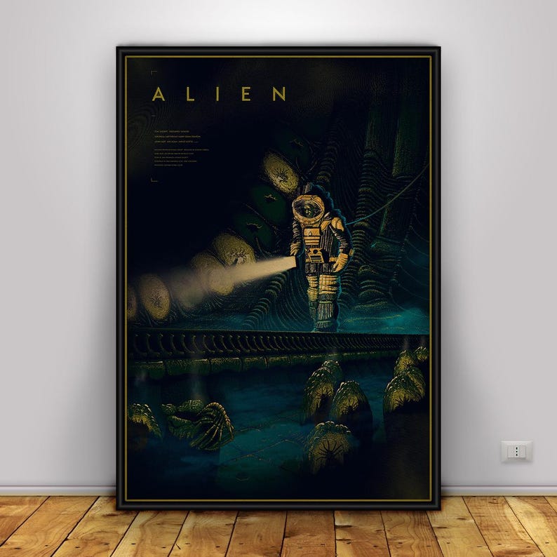 Alien Poster | Ripley Wall Art | Home Decor | Kraft Paper Print | Gift ...