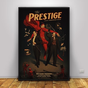 The Prestige Poster | Alfred Borden Wall Art | Home Decor | Kraft Paper Print | Gift Poster | Movie Poster